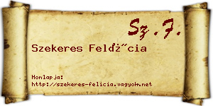 Szekeres Felícia névjegykártya
